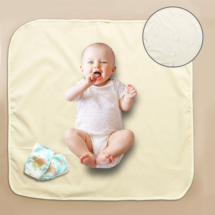Plain Beige Baby Diaper Changing Sheet