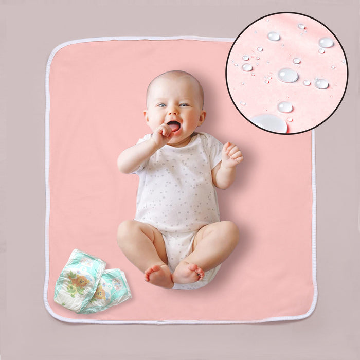 Plain Pink Baby Diaper Changing Sheet