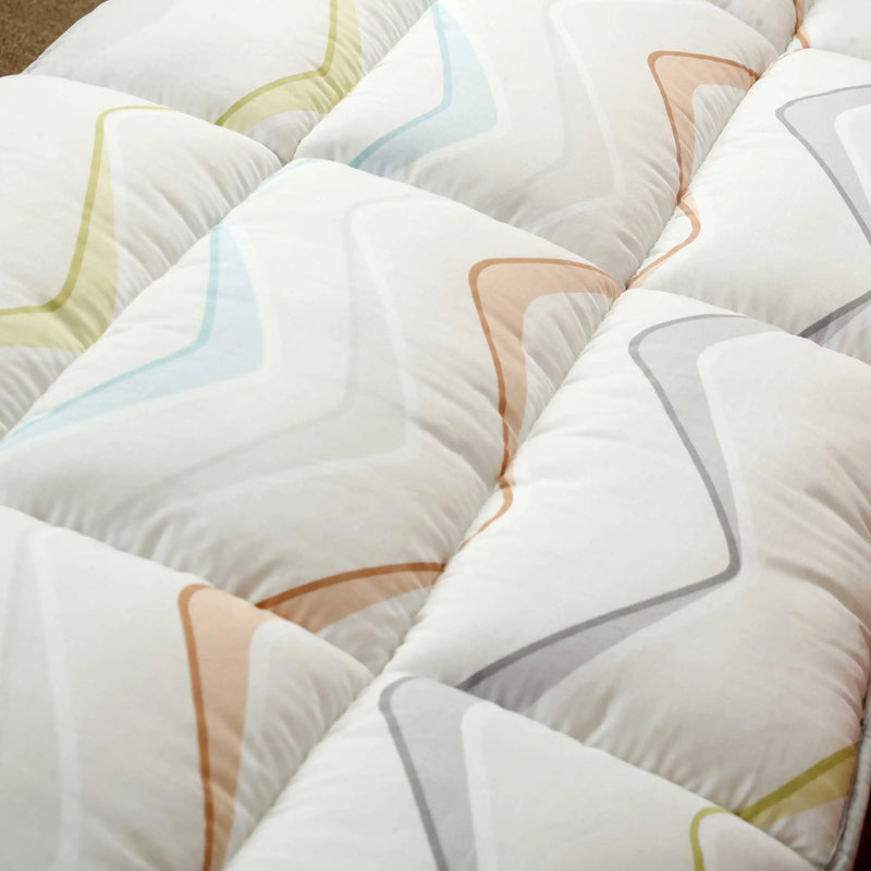 Retro Flow Quilted Sofa Topper