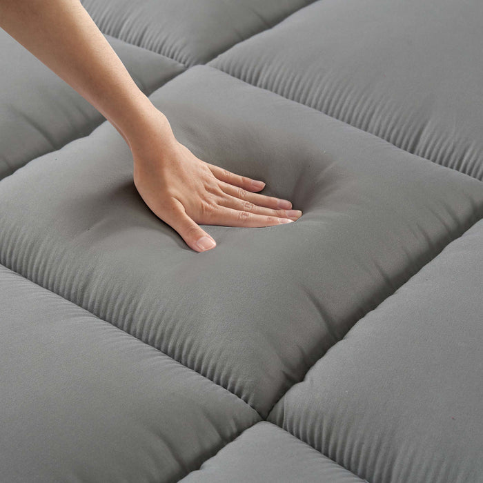 Square Quilted Ultra Soft Mattress Topper