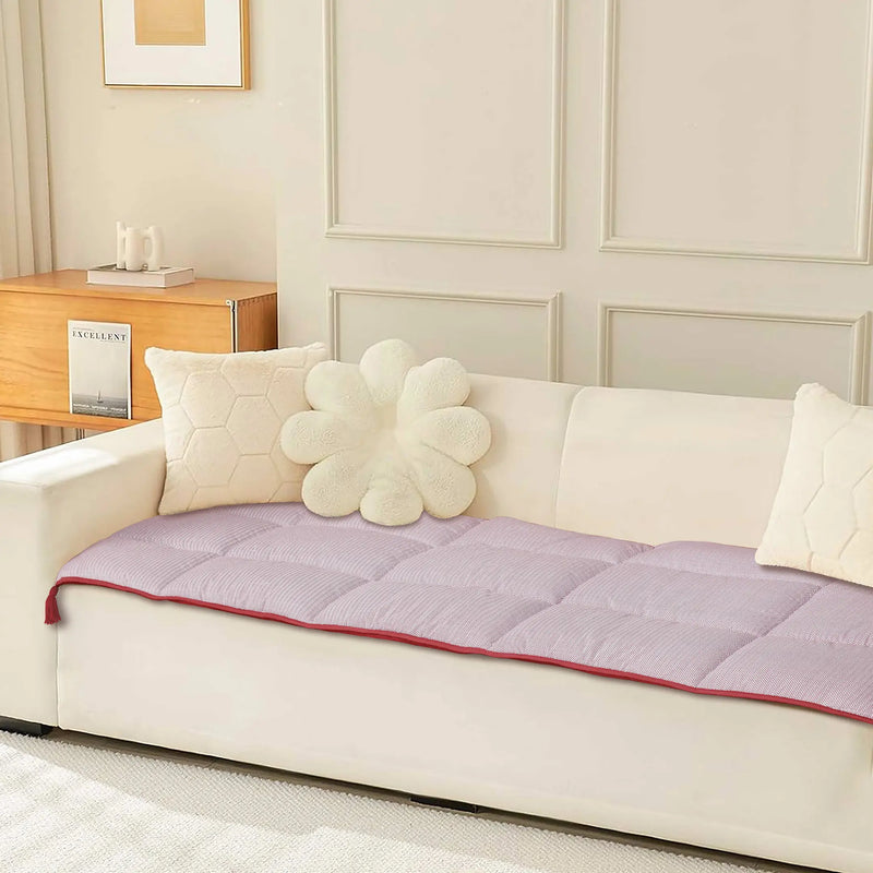 Rose Herringbone Sofa Topper