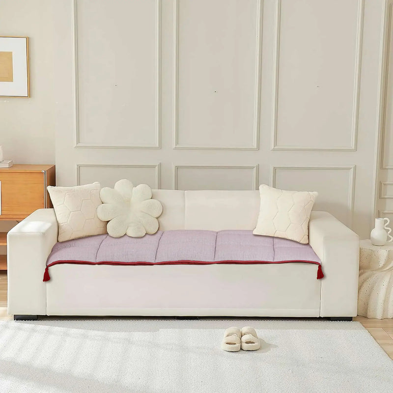 Rose Herringbone Sofa Topper