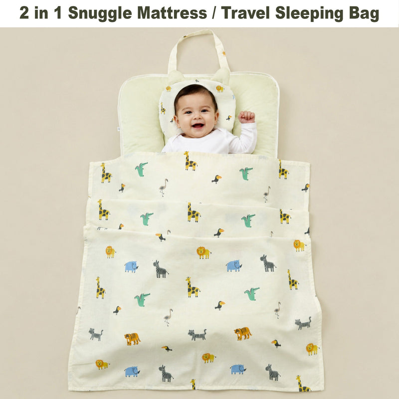 Safari Printed Baby Portable Bed