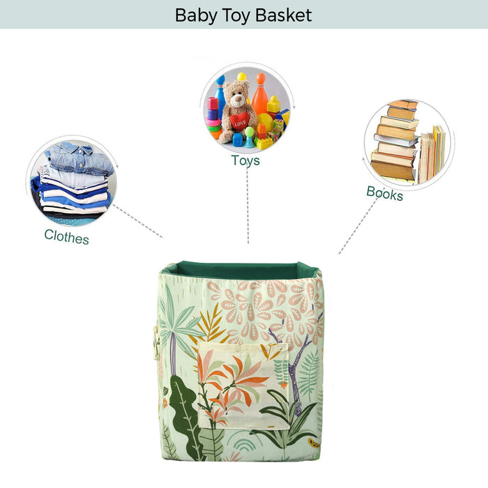 Sage Botanical Baby Toy Basket