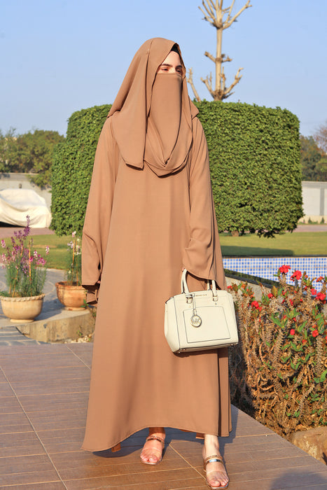 Seamless Abaya and Hijaab With Belt