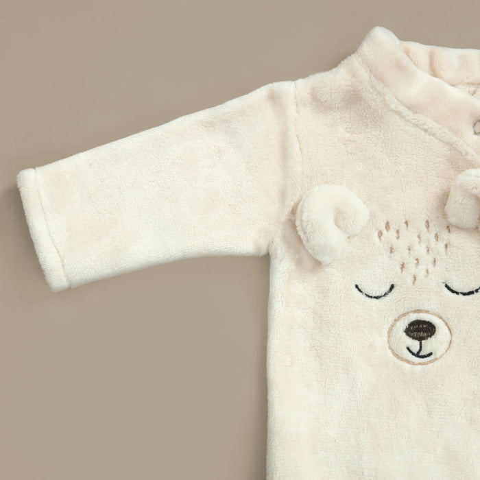 Sleepy Bear Fleece Romper