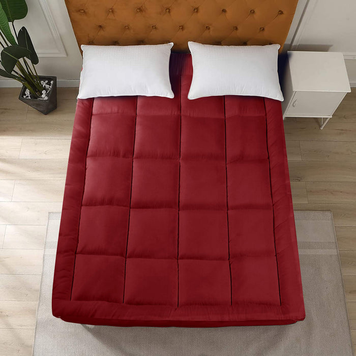 Square Quilted Ultra Soft Mattress Topper
