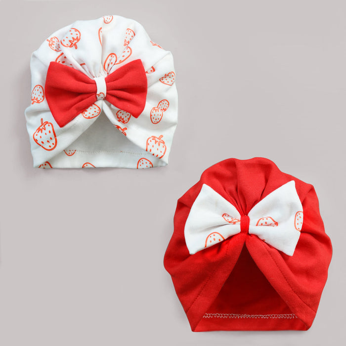 Strawberry Delight Turban Caps Bundle