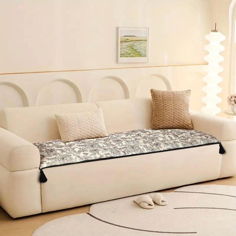 Vintage Botanica Quilted Sofa Topper