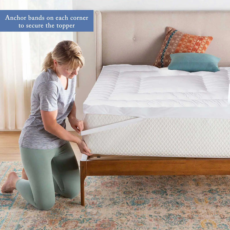 Wavy Square Mattress Topper