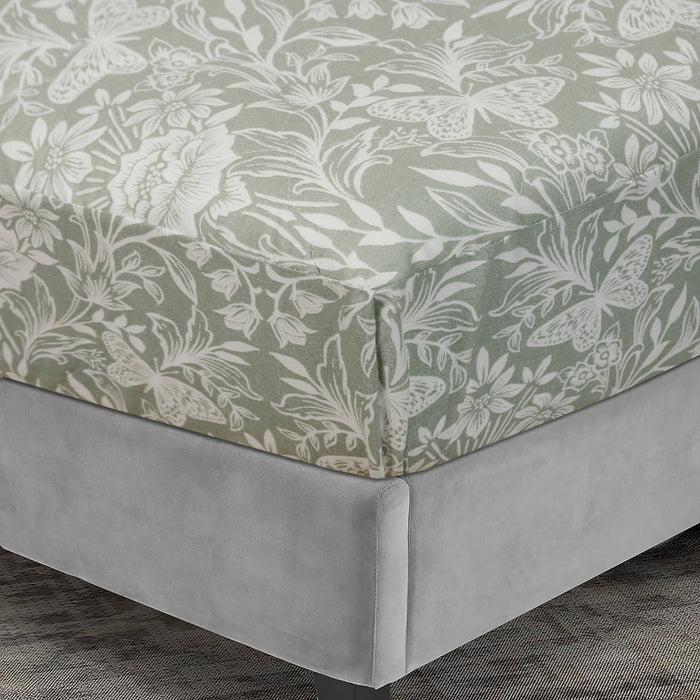 Botanical Grace Quilted Fitted Sheet