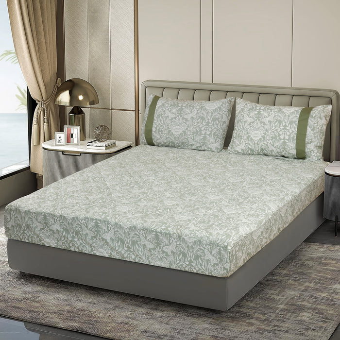 Botanical Grace Quilted Fitted Sheet