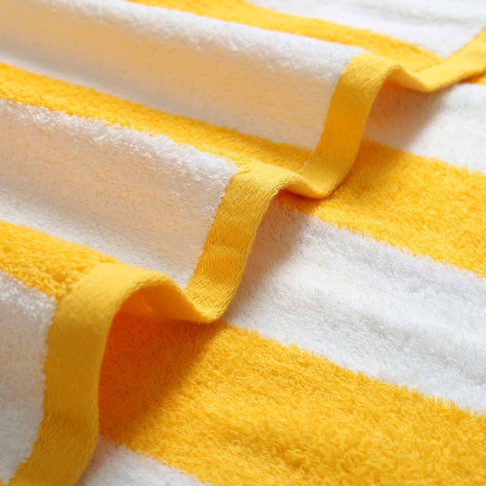 Yellow Striped Baby Towels