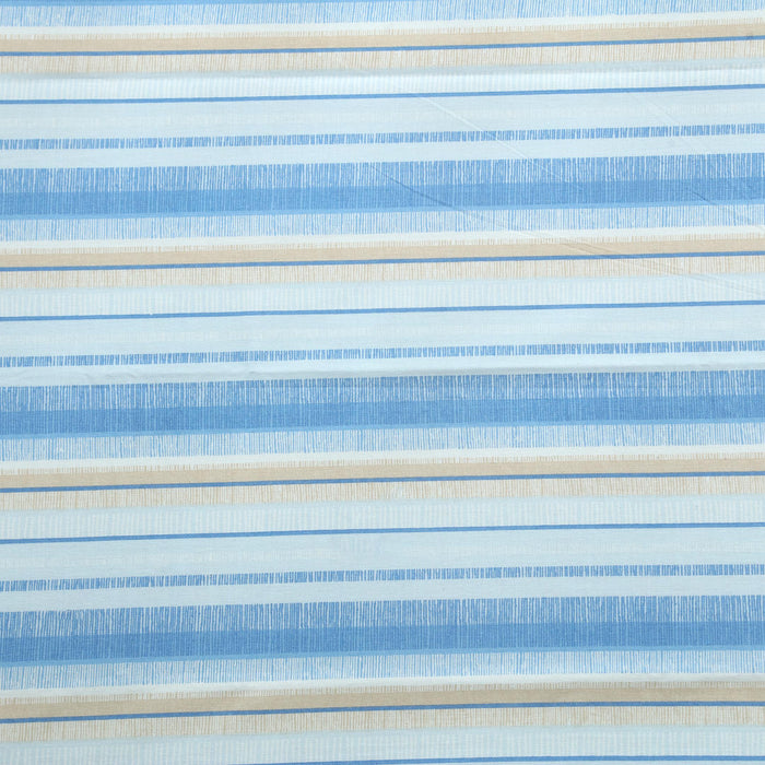 Blue Stripes Crib Bedsheet And Pillow