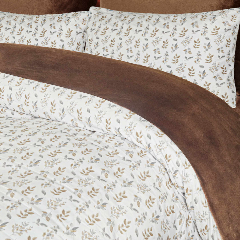 Mocha Embrace Printed Razaye Set-6pc