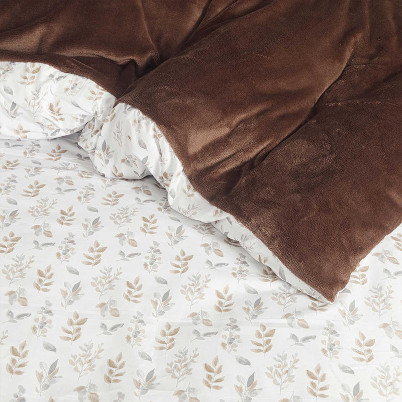 Mocha Embrace Printed Razaye Set-6pc