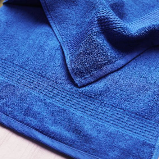 solid royal blue baby towels