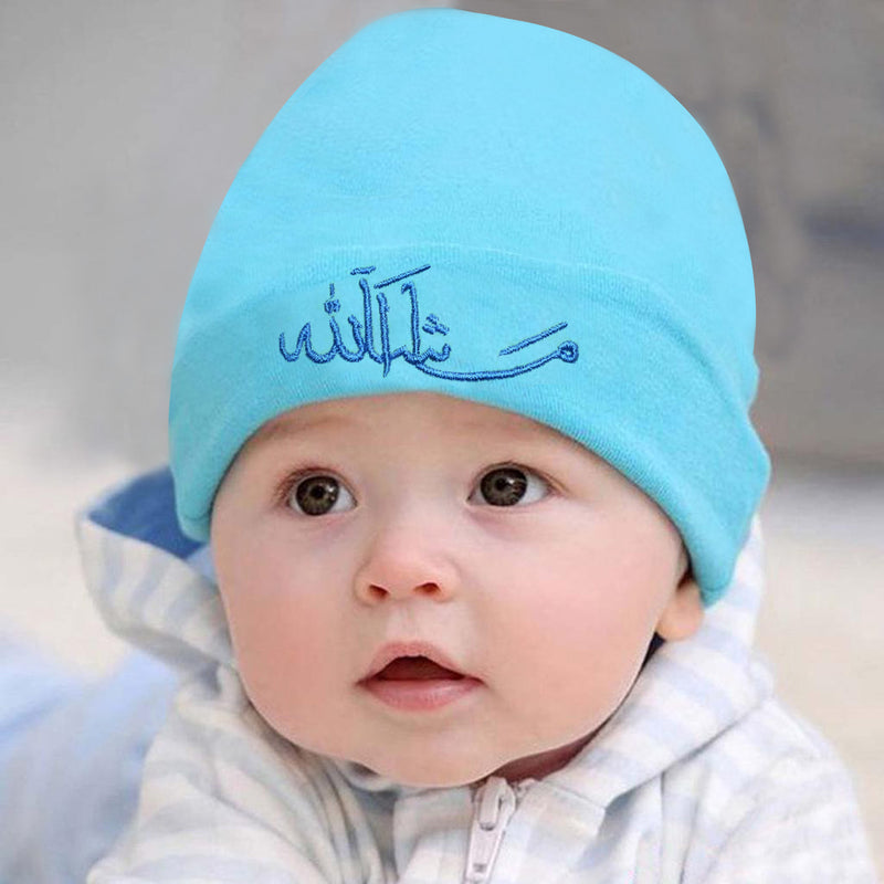 mashallah embroidered baby cap