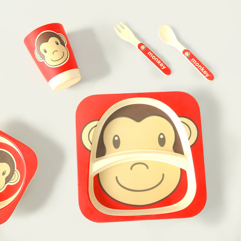 Kids Mealtime Monkey Set