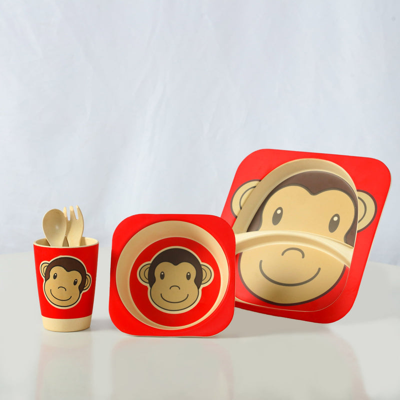 Kids Mealtime Monkey Set