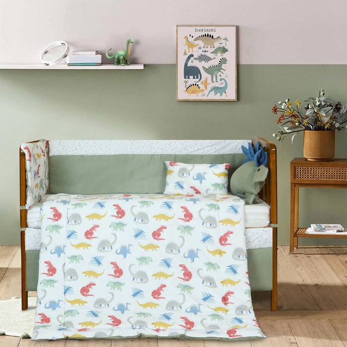 Dino Safari Baby Cot Set