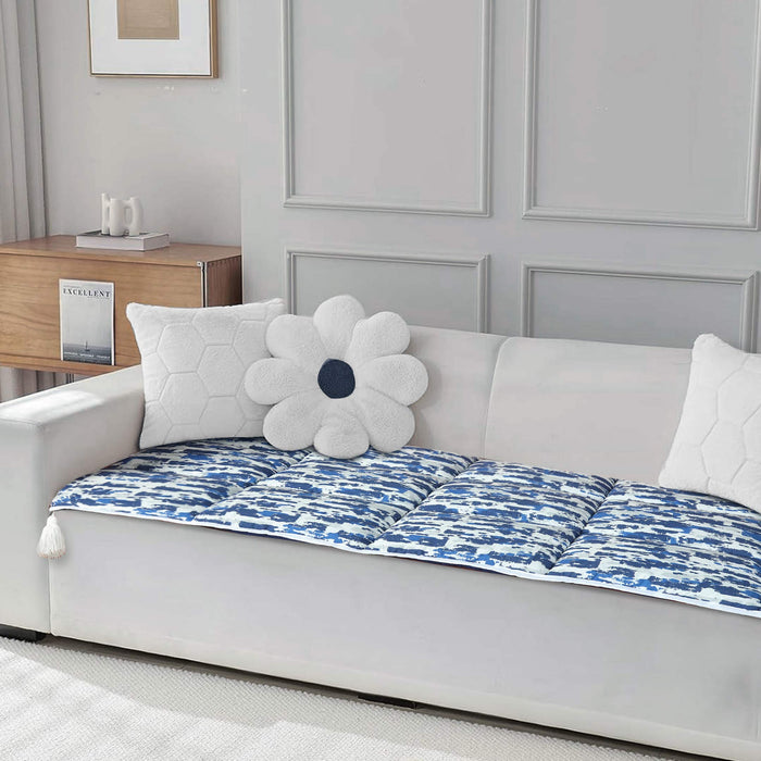 Indigo Drift Sofa Topper