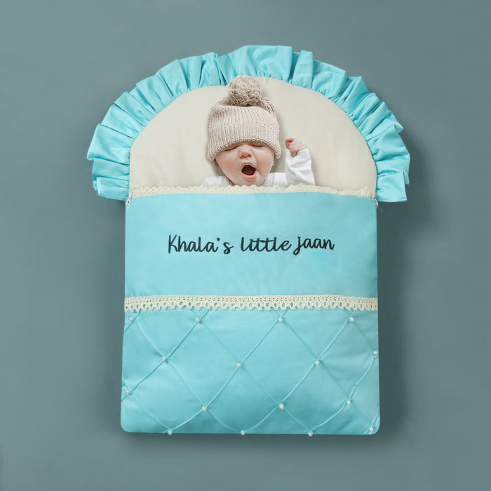 Khala's Little Jaan Luxury Hand Pleated Baby Sleeping Carry Nest