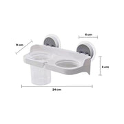 J&S Homes Trace-less Hair Dryer & Tumbler Rack (4535887036525)