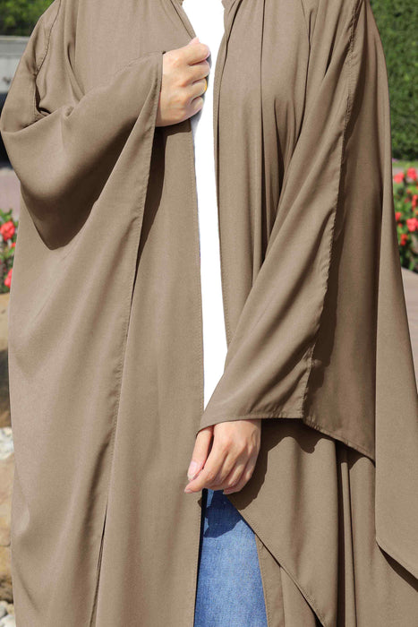 Open Butterfly Plain Abaya and Hijaab