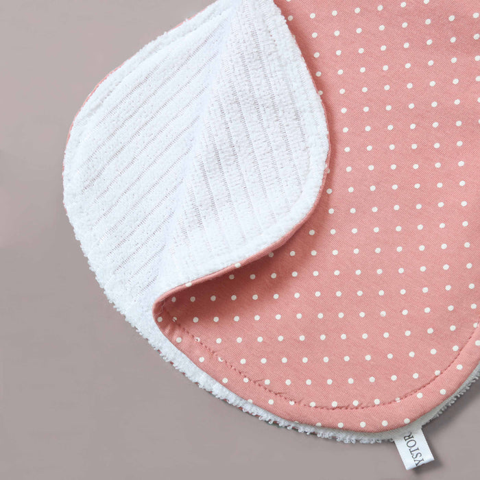 Pink Dots Baby Burp Cloth