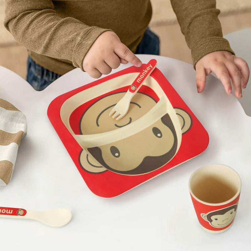 Kids Mealtime Monkey Set