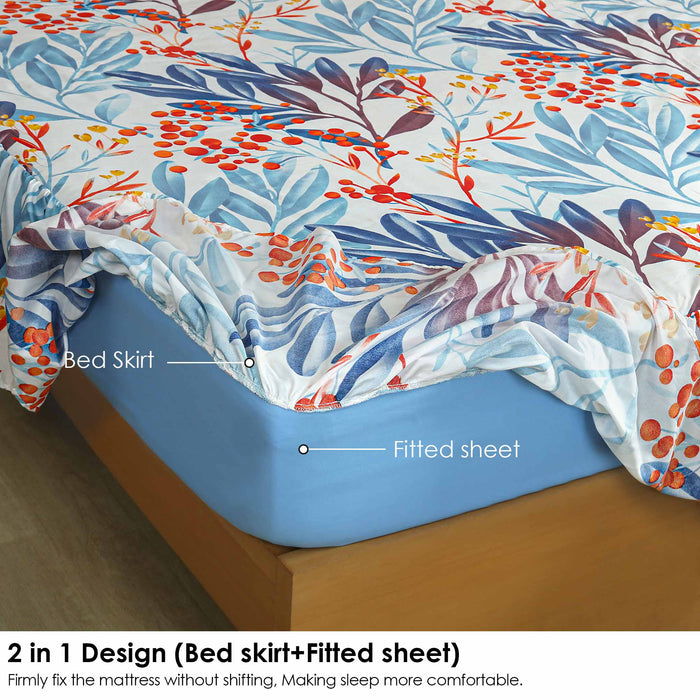 Spoon Flower Ruffled Fitted Sheet