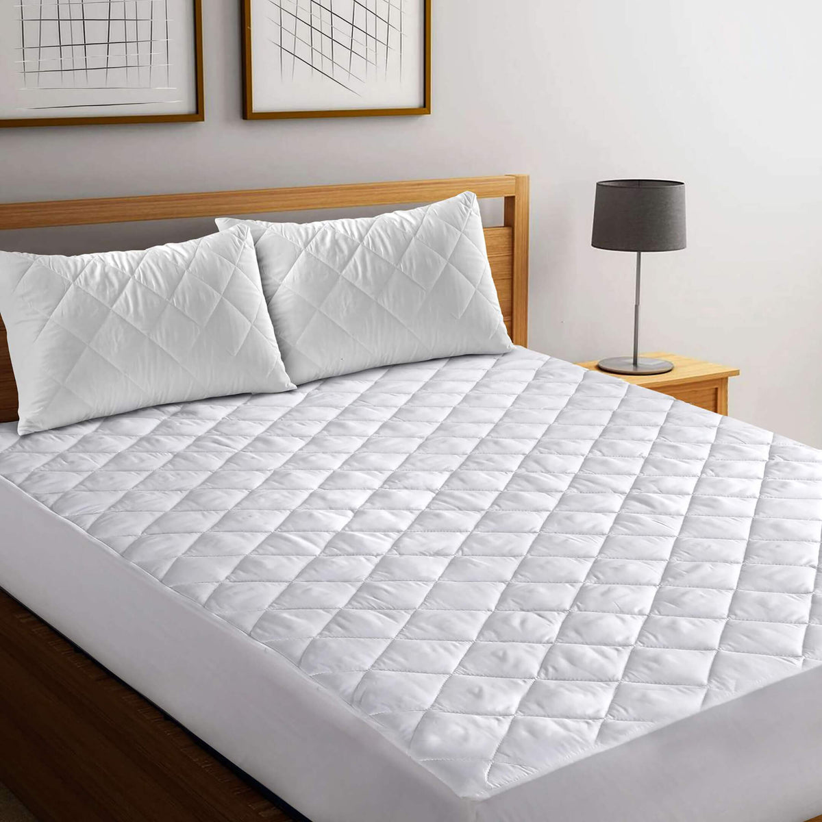 Quilted Mattress Protector Fitted (Non Waterproof) — Cotton Passion