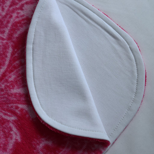 pink paisley baby burp cloth