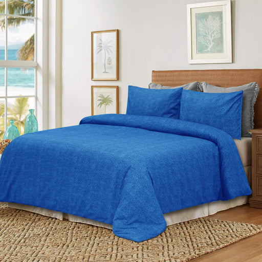 bed rock light blue pure cotton quilt cover