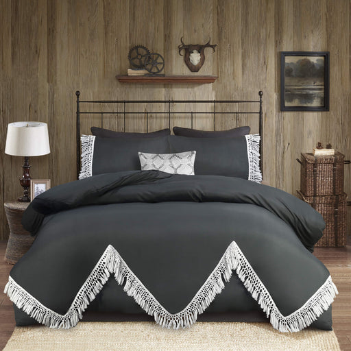 frill lace quilt cover set