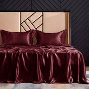 sateen silk bedsheets