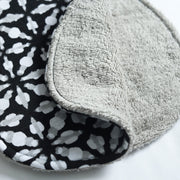 black marbles texture baby burp cloth