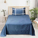 navy lace single bedsheet