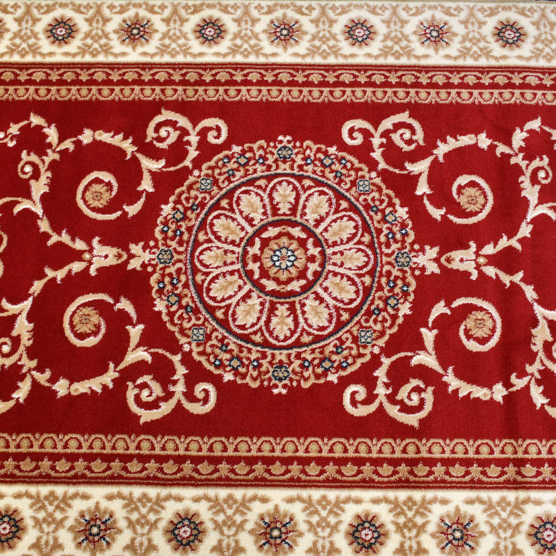 Crimson Red King Size (7.6 X 5.25 Feet)  Thick & Cozy Floor Rug