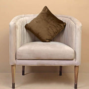 velvet cushion cover brown