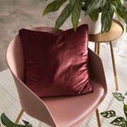 velvet cushion cover bottle maroon