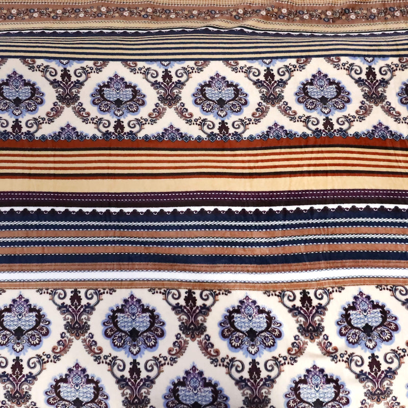 soft warm traditional navy sherpa blanket