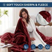 grey ultrasoft sherpa blanket