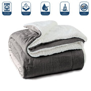 grey ultrasoft sherpa blanket