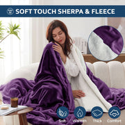 grey ultrasoft sherpa blanket