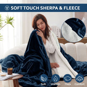 grey ultrasoft sherpa blanket