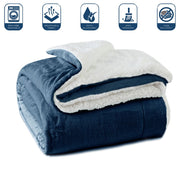 grey ultrasoft sherpa blanket