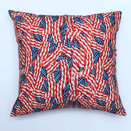 american flag zip cushion