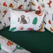 animals printed baby cot set